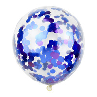 Globos de Confeti de Látex Transparentes Plateados con Forma de Estrella de 12 Pulgadas