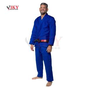 Combinaison d'entraînement de haute qualité pour hommes, design personnalisé, BJJ, karaté, tissu polyester/coton 360g, séchage rapide et respirant - Product Image 4