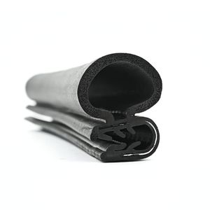 Jinhu deurtrim afdichting randafwerking met zijdelingse verlichting zwarte flexibele PVC trim met EPDM rubberen weersbestendige afdichting diameter aanpasbaar - Product Image 3