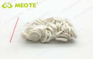 MEITE MEDICAL, 100 Uds., herramienta duradera antideslizante para odontología, juegos de dedos desechables, Protector Dental de goma, juegos de dedos de látex - Product Image 5
