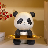 Produits tendances 2024 nouveautés belle statue de panda blanc panda en plein air pop figurine expoy résine artisanat