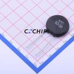 Termistor NTC 5D-20, Componente de Orificio Pasante (THT), Resistencia de 5 Ohmios, 2800K, 20%, 4W - Product Image 1