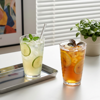 Vaso de Plástico Transparente con Recubrimiento Tipo Vidrio, Reutilizable, Ecológico, Apto para Lavavajillas, de 12 oz, Personalizado OEM, para Bebidas y Agua
