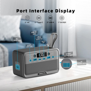 Ngân hàng điện cầm tay 100W năng lượng mặt trời Máy phát điện với AC Outlet nhanh phí ngoài trời khẩn cấp chiếu sáng dự phòng cho cắm trại du lịch - Product Image 5