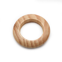 Factory Price Custom Color Size Wooden Round Solid Wood Belt Buckle