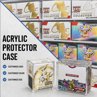 Boîte de Présentation Acrylique pour Elite Trainer Box (ETB) et Boîte Acrylique pour Boosters avec Couvercle Magnétique et Protection UV – Boîte de Rangement pour Collection
