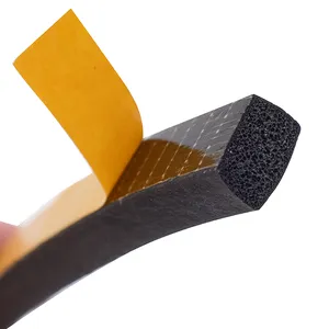 Custom EVA Yellow Self Adhesive Tape Extruded Molding Silicone/EPDM/PVC Adhesive Sponge Foam Rubber Sealing Strip