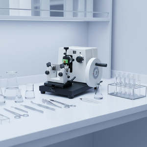 BIOSTELLAR BS-202A Manual Rotary <strong>Microtome</strong> <strong>Machine</strong> OEM Customizable with 1 Year Warranty Good <strong>Price</strong> - Product Image 1