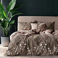 Parure de lit bohème à imprimé géométrique, housse de couette ethnique rayée, douce et résistante, pour toutes les saisons, textile de maison pour chambre à coucher