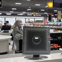 Carte de démagnétiseur de supermarché avertissement sonore intégré RF point de contrôle désactivateur d'étiquettes souples aimant ABS pour systèmes EAS