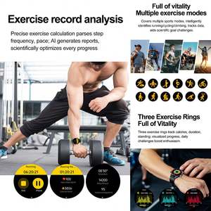 Smartwatch ECG con Monitoraggio della Frequenza Cardiaca e dell'Ossigeno nel Sangue, e Funzione di Risposta Intelligente AI GPT per Uomo, Orologio Fitness - Product Image 3