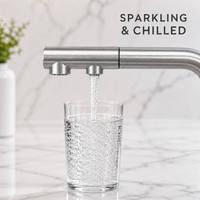 Robinet de cuisine DOGO en acier inoxydable, système de filtration d'eau 5 voies, avec eau chaude et froide, robinet extractible 5 en 1
