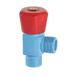 Válvula de pau de ângulo de água plástico abs/abs/pp 1/2 "90 graus