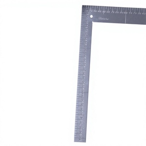 ไม้บรรทัดสามเหลี่ยมโลหะ 30 ซม. แบบเมตริก สำหรับการวาดภาพและงานไม้ - Product Image 1