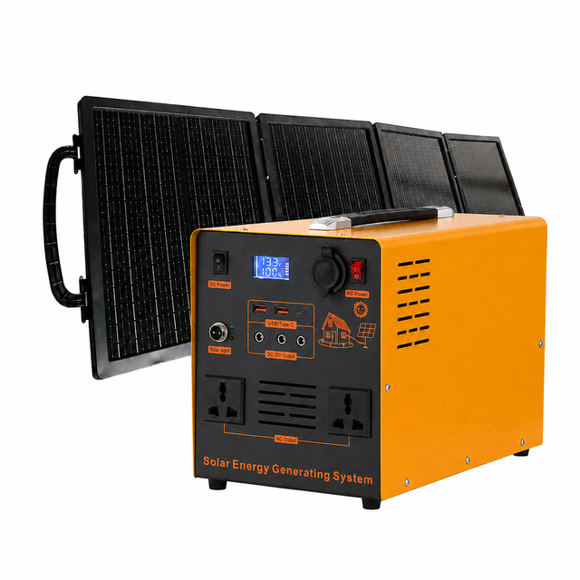 Wholesale 600W Portable Station 1.2kWh High Capacity Solar Generator Monocrystalline Silicon Solar Panel LiFePO4 Battery Pure