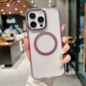 Coque de téléphone à charge magnétique de haute <span class=keywords><strong>qualité</strong></span> pour Samsung Galaxy S25 S24 S23 <span class=keywords><strong>S21</strong></span> S20 <span class=keywords><strong>FE</strong></span> Plus housse de charge sans fil Ultra claire - Product Image 5