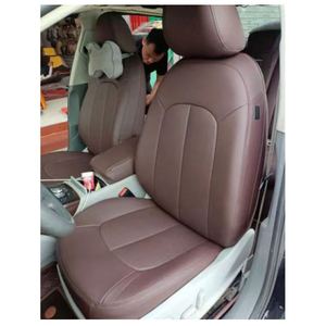 ปลอกหุ้มเบาะรถยนต์หนังแท้สีดำแบบสั่งทำพิเศษระดับไฮเอนด์ สำหรับทุกรุ่น ระบายอากาศได้ดี หรูหรา - Product Image 3