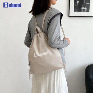 Gahumi <b>Drawstring</b> <b>Backpack</b> Sports Gym Sack pack Lightweight Nylon Cinch Bag with Pocket for Travel Outdoor - Product Image 1