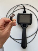 Endoscope industriel HD avec vision à 360° ° Rotation du joystick, moniteur de 5,0 pouces et tube de sonde de 8 m