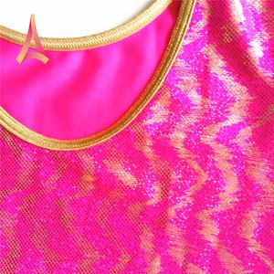 Réglables de gymnastique pour filles, hologramme rose avec ondes dorées, 1 pièce - Product Image 5