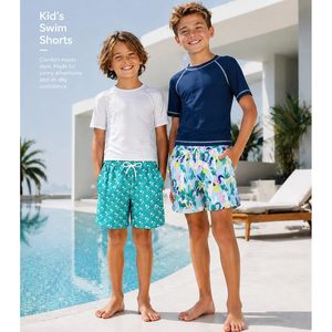 Trajes de Baño FOXA para Niños con Forro de Compresión, Shorts de Baño de Secado Rápido para Niños y Jóvenes, Ropa de Playa, Shorts de Surf - Product Image 5
