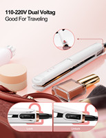 Plancha de Pelo Profesional de Titanio con Turmalina y Cerámica, Doble Voltaje 35W, Diseño Personalizable para Hotel y RV