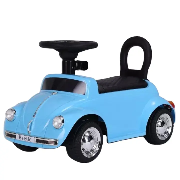 2023 Selling bady licensed 6v toy trolley folding detachable electric Push walker ride on car for children