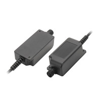 Alimentation LED étanche IP68 certifiée CE 12W à tension constante pour extérieur avec connecteur circulaire à vis de 2 broches
