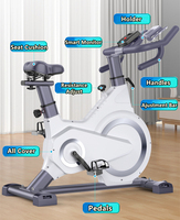 Vélo de spinning magnétique durable fabriqué en usine chinoise pour la maison, moniteur intelligent, mode exercice, vélos de spinning avec écran
