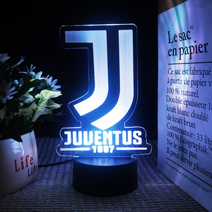 Lampu LED akrilik <span class=keywords><strong>3D</strong></span> dekorasi anak, lampu malam meja permainan sepak bola kamar tidur lampu rumah pintar dekorasi anak-anak - Product Image 2