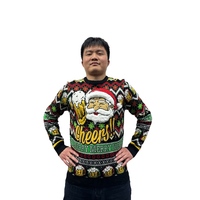 Pull de vacances personnalisé 2025 pull hiver hommes tricoté polyester acrylique moche noël personnalisé adultes pull unisexe