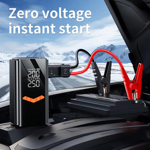 Démarreur de voiture 10000mAh Gonfleur de pneus de voiture Compresseur d'air portable Démarreur de voiture 2000A <span class=keywords><strong>Pompe</strong></span> à air d'urgence - Product Image 2
