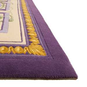 Elegant Soft Touch Wool + Viscose Hand Tufted Loop Pile Area Rug Handmade Carpet Eco-friendly Non-Slip <b>for</b> Premium Interiors - Product Image 2