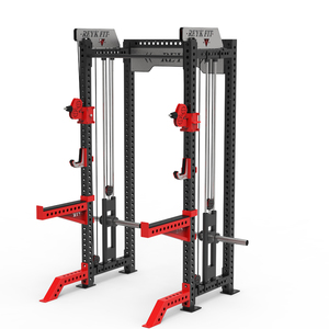 Estante de sentadillas con logotipo personalizado de alta calidad, máquina de entrenamiento de gimnasio multifuncional, equipo de Fitness multiestación <span class=keywords><strong>para</strong></span> ejercicio Unisex - Product Image 1