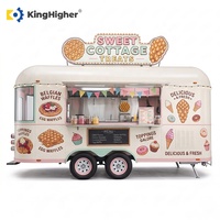 Camion de restauration rétro, camion de nourriture mobile, camion de crème glacée et de desserts sur mesure, cuisine entièrement équipée, certificat CE