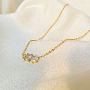 Custom Necklace Pendant logo Cross Border Multi Expert Social Media Viral Style Luminous Inlay Two-tone Finish - Product Image 4