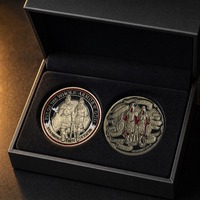 Pièce de défi Armor God personnalisée, moderne, Feng Shui, en émail or antique 3D, pièce commémorative chrétienne, Éphésiens 6, vente en gros OEM
