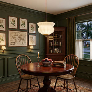 Suspension moderne en laiton, style nordique, pour îlot de cuisine ou entrée, avec verre côtelé, design Marlo, luminaire décoratif - Product Image 2