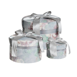 Cajas de Regalo Redondas de Lujo con Relieve, Populares y Bonitas, Tipo Cubo, para Cumpleaños, con Diseño de Caja Ranurada y Cinta - Product Image 5