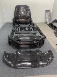ชุดแต่งคาร์บอนไฟเบอร์สไตล์ Top Secret สำหรับ Nissan GTR R35 สภาพใหม่ ชุดแต่งกันชนหน้าและหลัง สปอยเลอร์ ฝากระโปรง อัพเกรด - Product Image 2