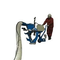 Machine de sablage de plaques d'acier, sablageuse de sol robuste pour chantier de construction