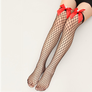 Phụ nữ rẻ hơn Đen Fishnet sexy đồ lót đùi cao vớ - Product Image 4