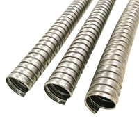 Conduit électrique flexible en acier inoxydable ignifuge JAR 1/2 3/4 1 2 pouces Tuyau ondulé métallique
