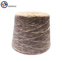 Benang Rajut Mewah Hank Dyed 6NM 100% Poliester Chenille untuk Rajutan Tangan