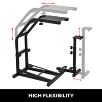 Support de volant de course VEVOR, support de simulateur réglable et pliable pour cockpit de jeu G29 G27 G25, simulateur de pédales non inclus