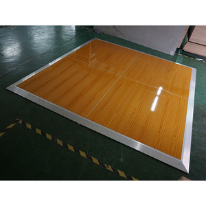 Quick install <b>portable</b> glossy wood dance floor for events - Product Image 6
