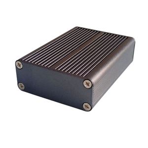 ZHENGSHENG Manufacturer Amulimum Extruded Heatsink Control Box IP54 Anodized Aluminum Alloy <b>Battery</b> Case Black Equipment Housing - Product Image 2