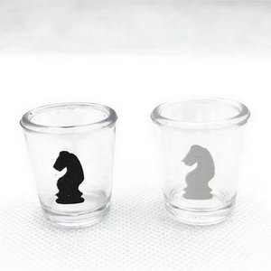 25×25cm パーティーグラスカップ 国際チェス卓上ボード ドリンクゲーム ショットワイングラス チェスセット - Product Image 5