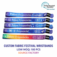 Bracelet personnalisé tissé style nautique écologique pour événements sportifs, fêtes et gymnases, à usage unique, réglable et souple