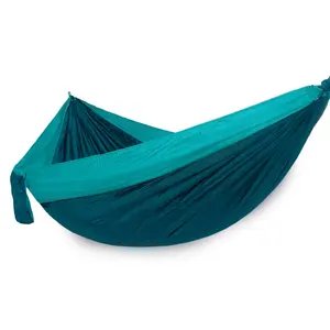 Easy — hamac Parachute en Nylon, lit-balançoire de voyage, personnalisé de haute qualité, simple et Double, Portable, plusieurs couleurs